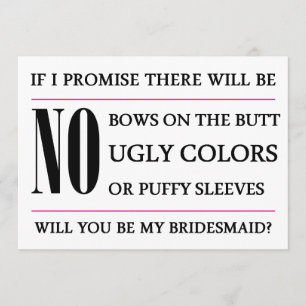 Will You Be My Bridesmaid Card