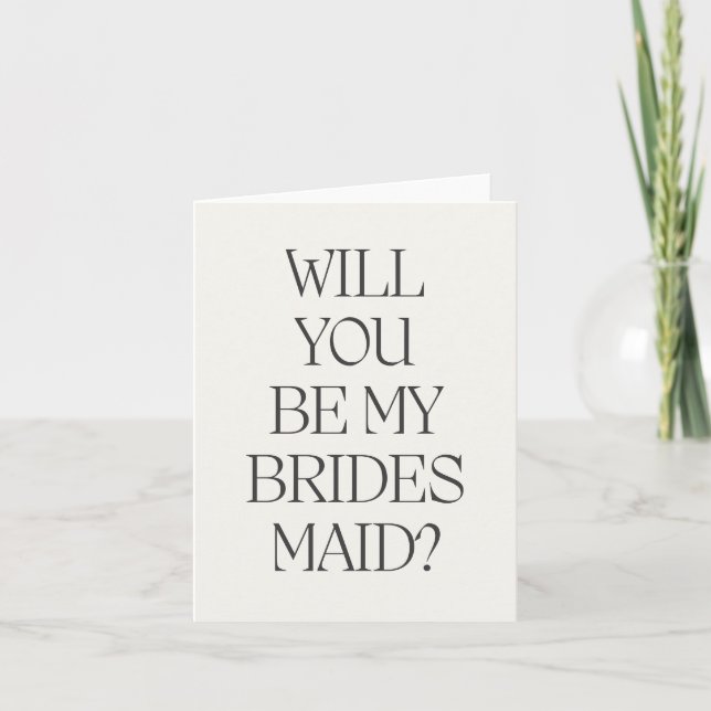 Will You Be My Bridesmaid Card (Front)