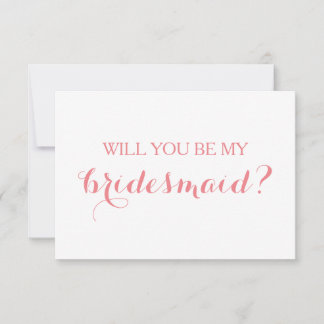 Will You Be My Bridesmaid Card Bridal Party Card