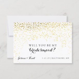 Will You Be My Bridesmaid Card - Confetti Fab Us