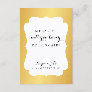 Will You Be My Bridesmaid Card - Wedding Day Fab G