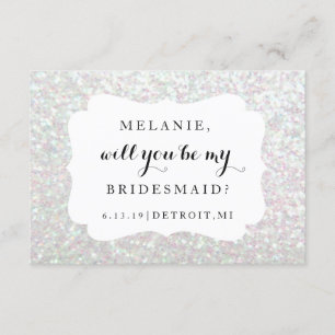 Will You Be My Bridesmaid Card -Wedding Day Irides
