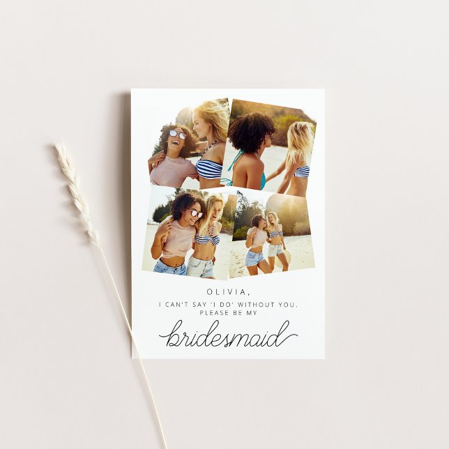 Will You Be My Bridesmaid Card with Photos (Creator Uploaded)
