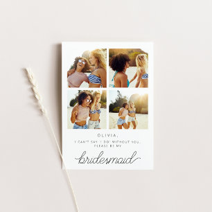 Will You Be My Bridesmaid Card with Photos