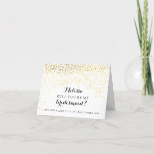 Will You Be My Bridesmaid - Confetti Fab Invitation