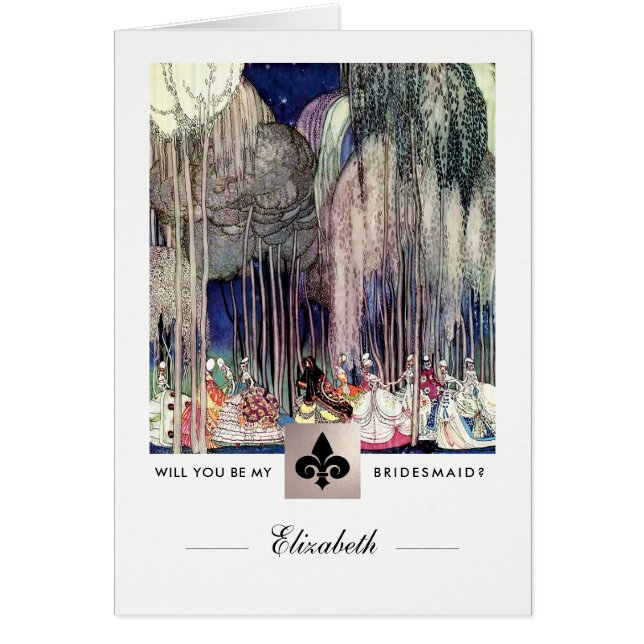 Will you be my Bridesmaid? Custom Invitation Cards (Front)