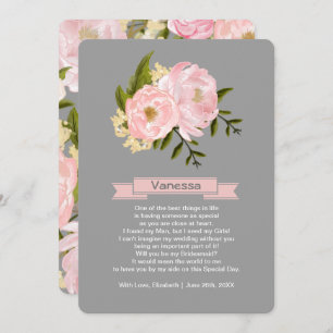 Will you be my Bridesmaid? Custom Invitations