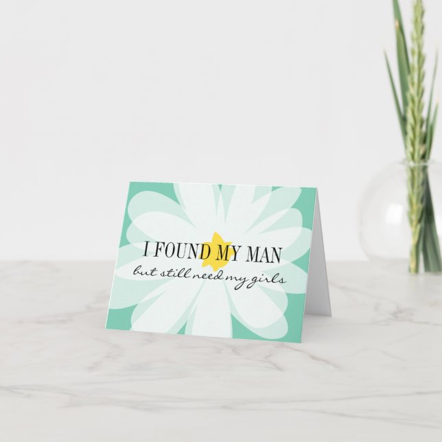 Will you be my bridesmaid floral request card (Front)
