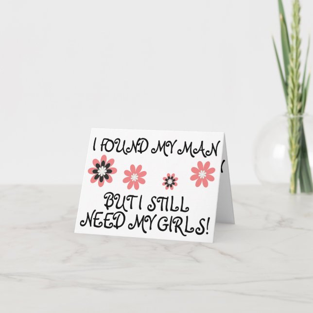 Will You Be My Bridesmaid? (flowers) Invitation (Front)