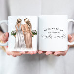 Will you be my Bridesmaid? Girls In Gowns Coffee Mug<br><div class="desc">These gorgeous mugs will definitely wow your future bridal party! See the whole collection for more customisations!</div>