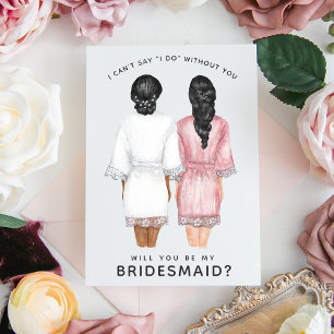Will You Be My Bridesmaid? Girls in Robes card