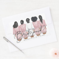 Will You Be My Bridesmaid? Girls in Robes card