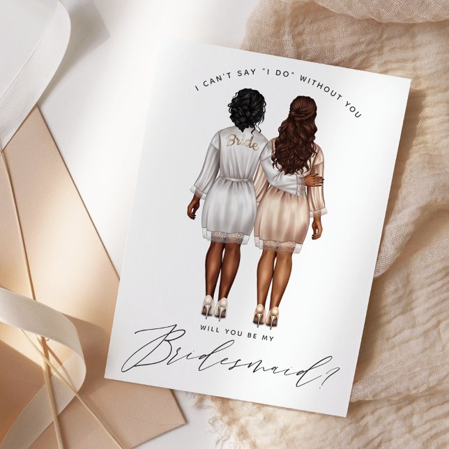 Will You Be My Bridesmaid? Girls in Robes V3 Invit Invitation (Creator Uploaded)