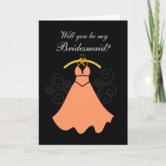 Will You Be My Bridesmaid Greeting Card (Front)