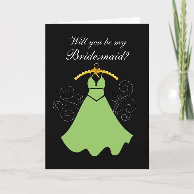 Will You Be My Bridesmaid Greeting Card (Front)