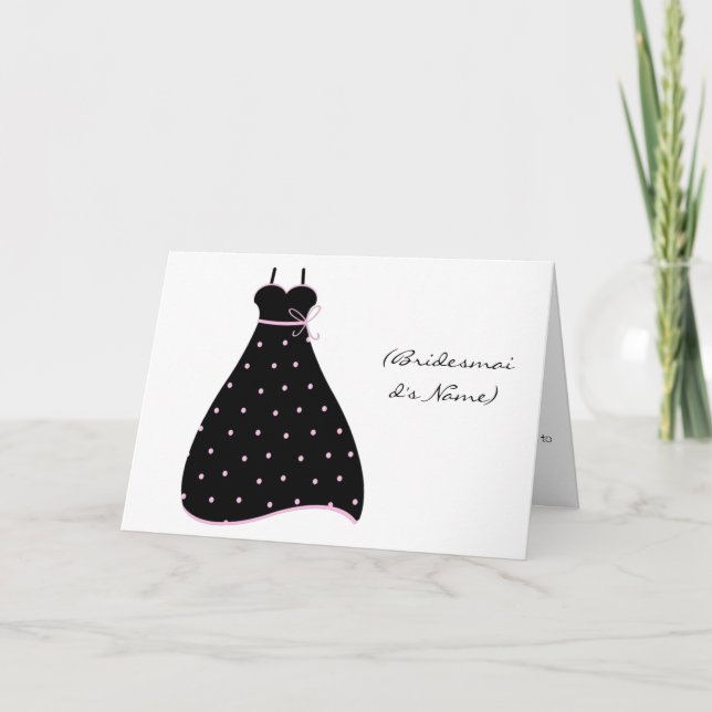 Will you be my bridesmaid Greeting Card (Front)