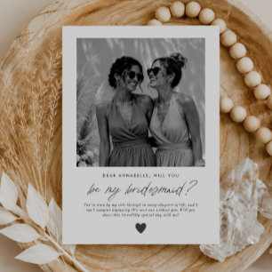 Will You Be My Bridesmaid Handwritten Proposal Invitation