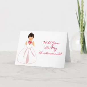 "Will You Be My Bridesmaid I" Card - Customisable