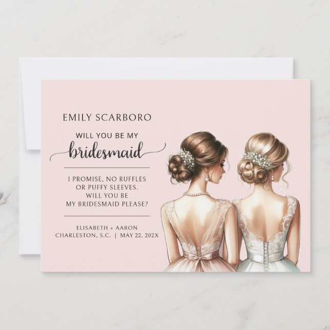 Will You Be My Bridesmaid Invitation (Front)