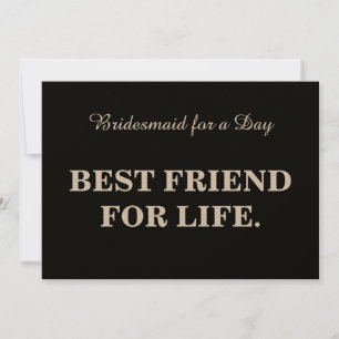 Will you be my bridesmaid? invitation