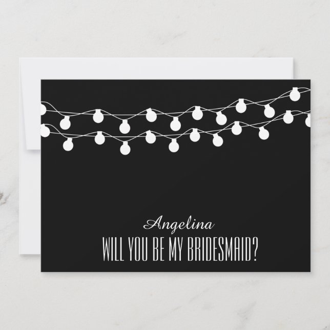 Will you be my bridesmaid? invitation (Front)