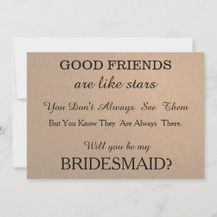 Will you be my bridesmaid? invitation
