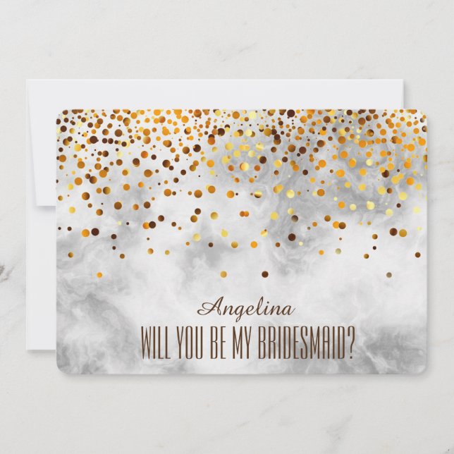 Will you be my bridesmaid? invitation (Front)