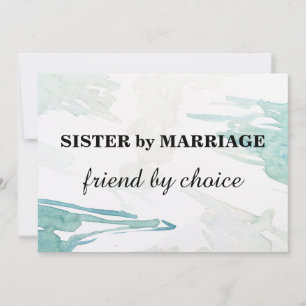 Will you be my bridesmaid? invitation