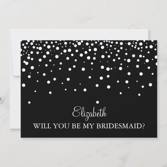 Will you be my bridesmaid? invitation (Front)