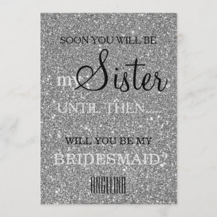 Will you be my bridesmaid? invitation
