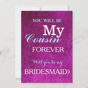 Will you be my bridesmaid? invitation