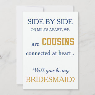 Will you be my bridesmaid? invitation