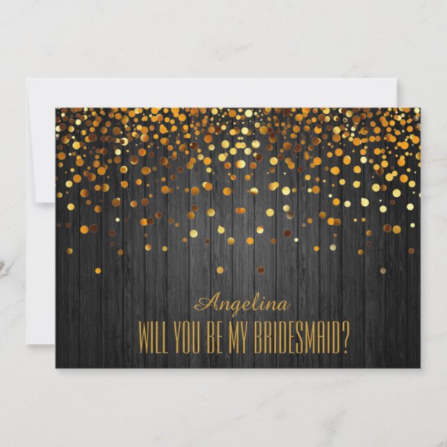 Will you be my bridesmaid? invitation (Front)