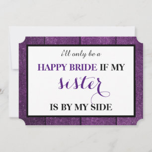 Will you be my bridesmaid? invitation