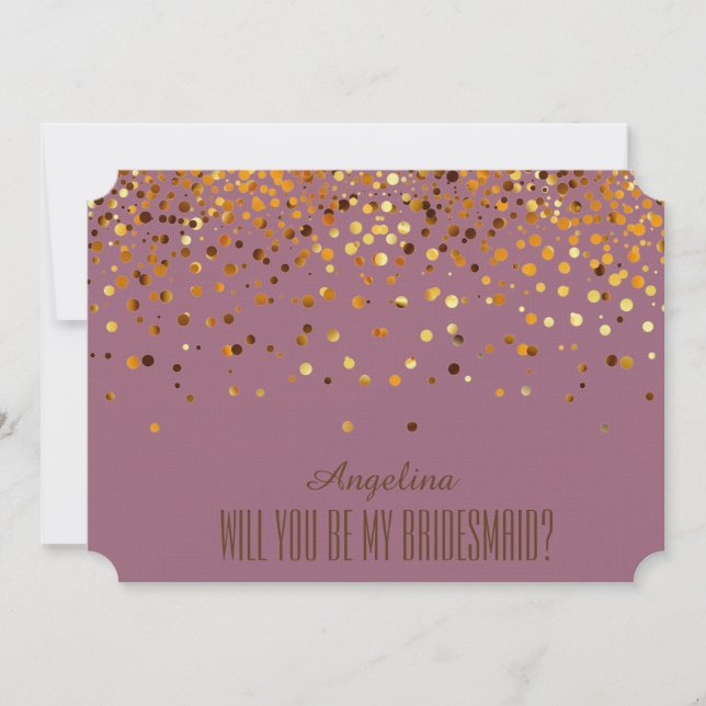 Will you be my bridesmaid? invitation (Front)