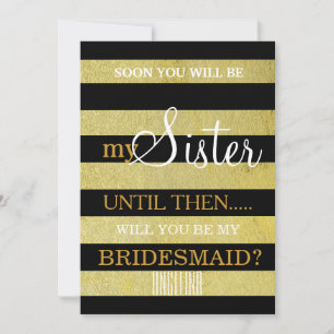 Will you be my bridesmaid? invitation