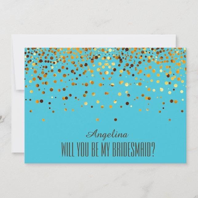 Will you be my bridesmaid? invitation (Front)