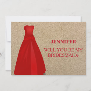 Will you be my bridesmaid? invitation