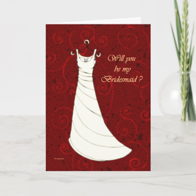 Will you be my Bridesmaid ? Invitation (Front)