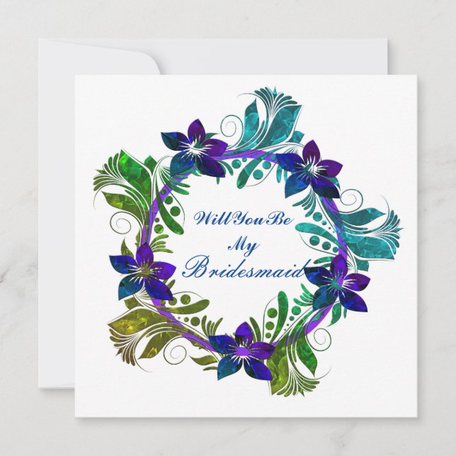 Will You Be My Bridesmaid Invitation (Front)