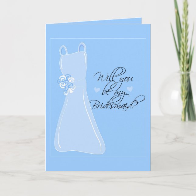 "Will you be my Bridesmaid?" Invitation (Front)