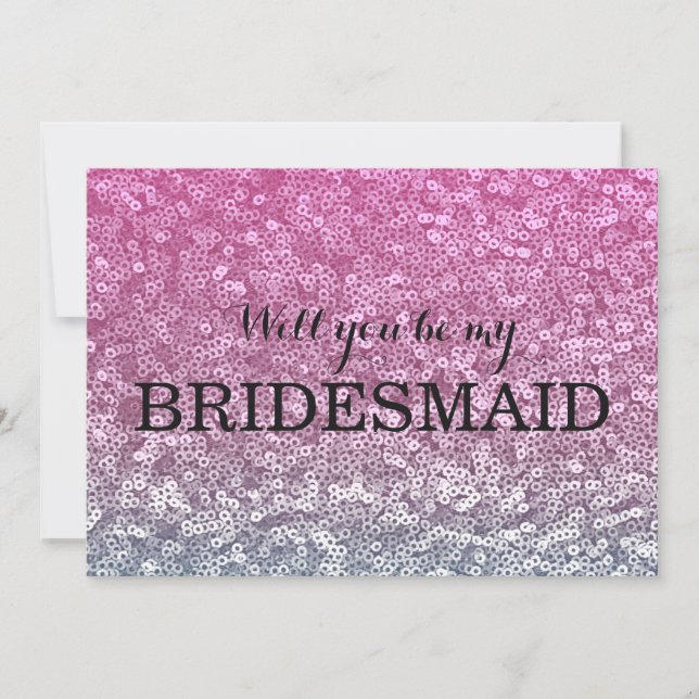 Will you be my bridesmaid? invitation (Front)