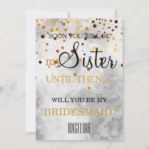 Will you be my bridesmaid? invitation