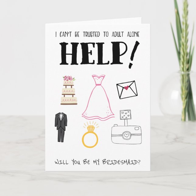 Will You Be My Bridesmaid Invitation (Front)