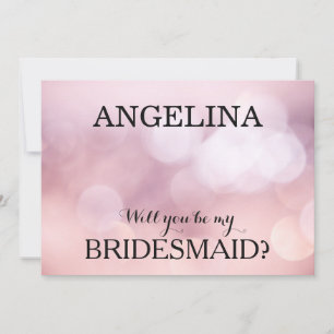 Will you be my bridesmaid? invitation
