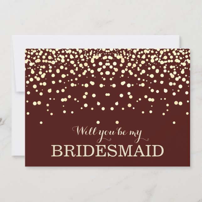 Will you be my bridesmaid? invitation (Front)
