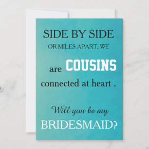 Will you be my bridesmaid? invitation