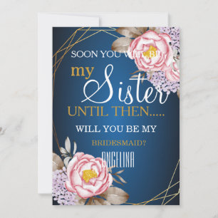 Will you be my bridesmaid? invitation
