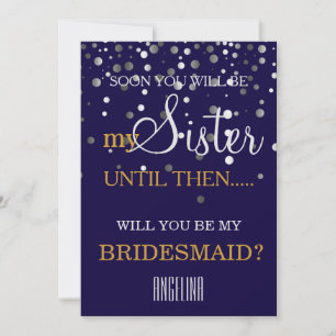 Will you be my bridesmaid? invitation