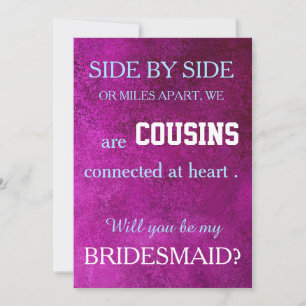 Will you be my bridesmaid? invitation